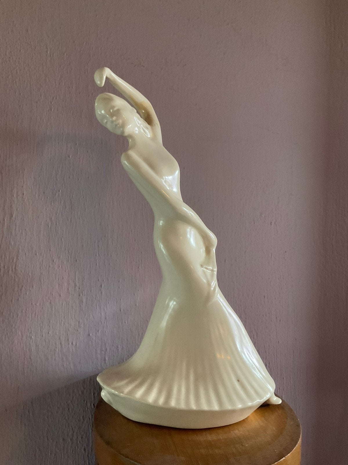 Plateel Flamingo Danseres Art Deco, Ophalen of Verzenden