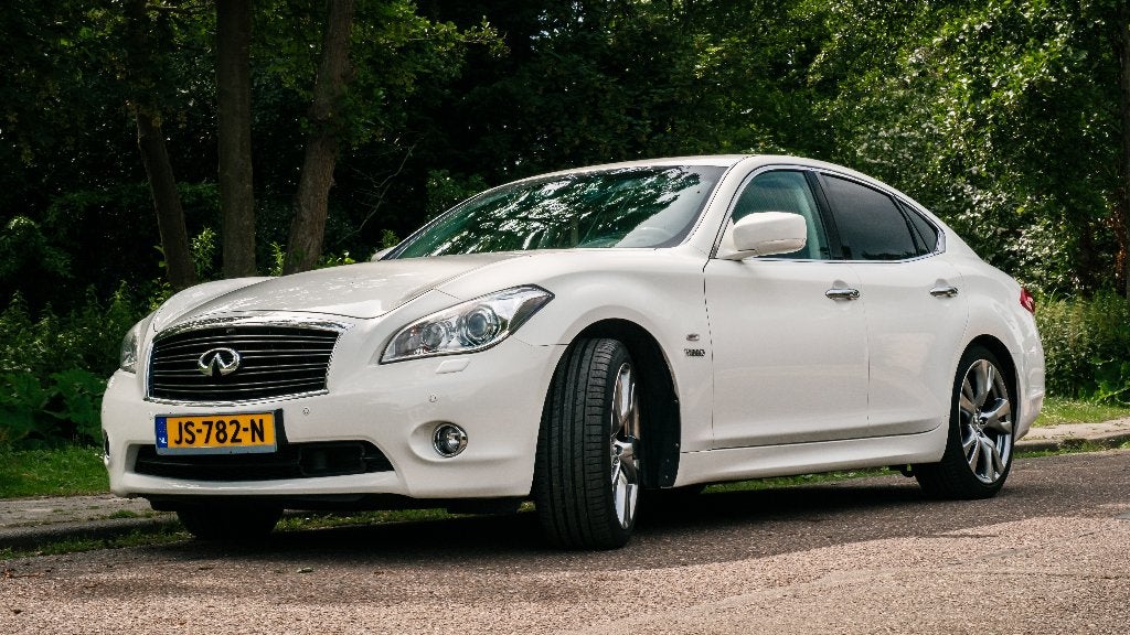 Infiniti M35h GT Premium 3.5 V6 364pk hybride Witte Parel, Automaat, Achterwielaandrijving, M-serie, Wit