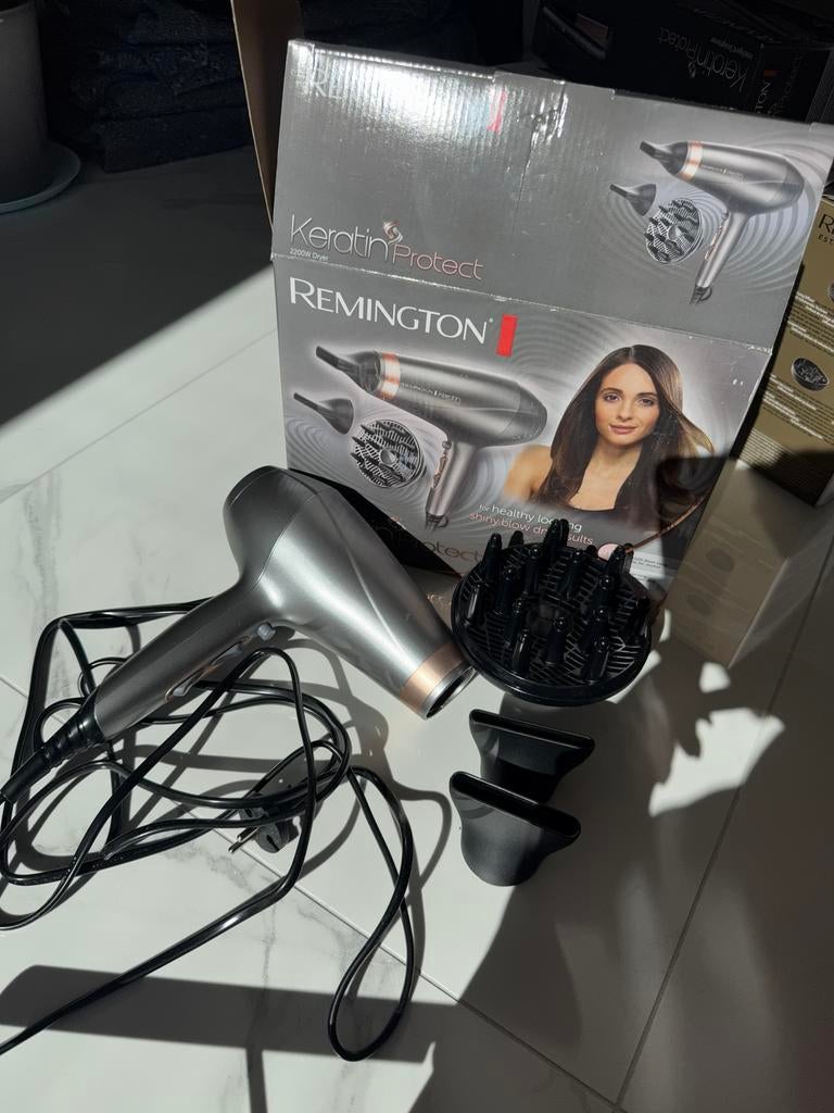 Remington kerantin protect fohn met doos, Verzenden, Haarverzorging
