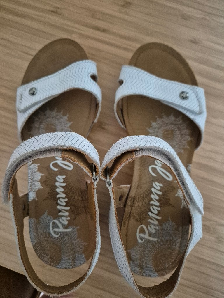 Panama jack witte sandalen, Wit, Panama Jack, Gedragen, Sandalen of Muiltjes