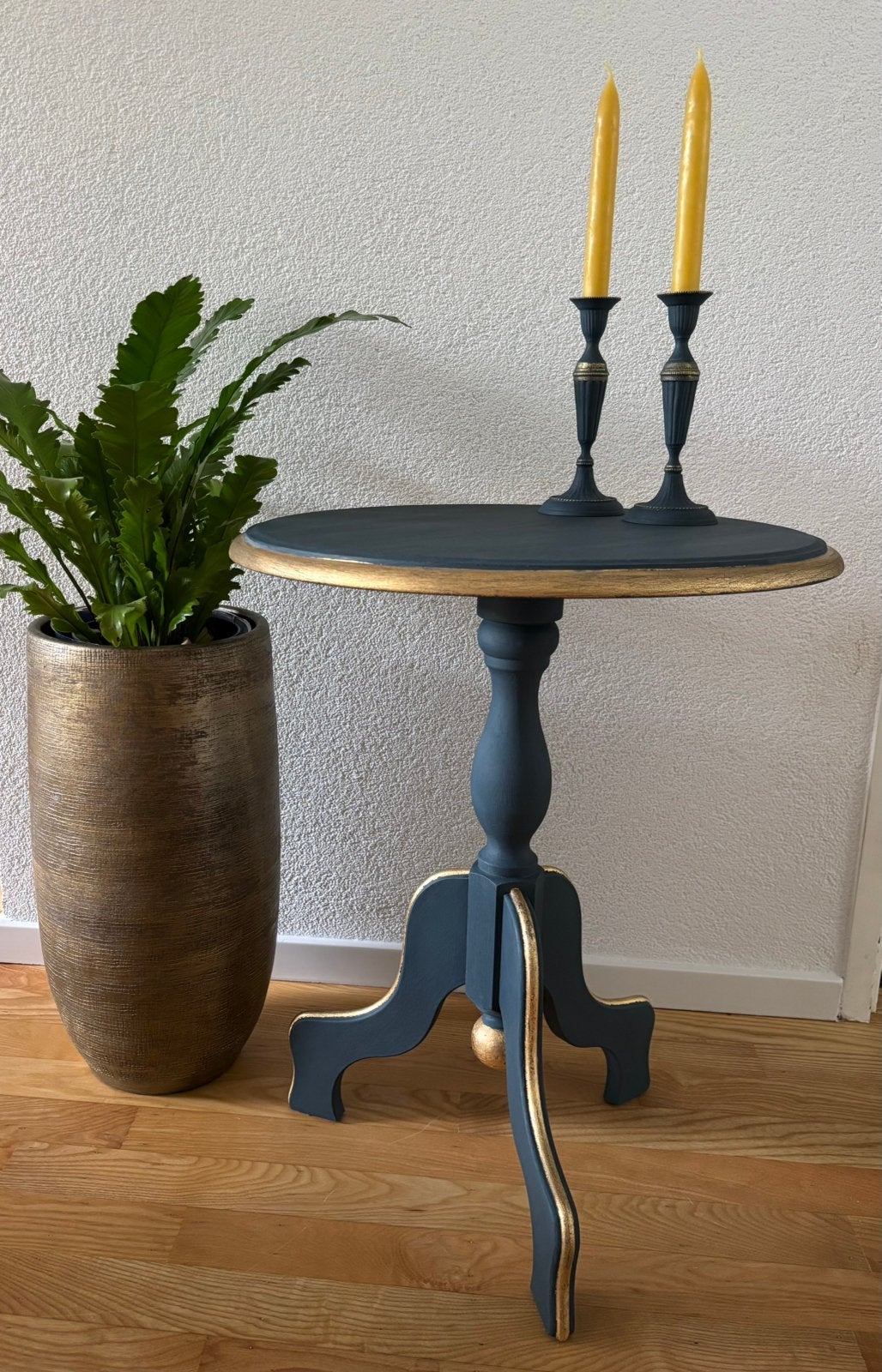 Wijntafel | plantentafel | Ø 50 cm | 60 cm hoog, Minder dan 55 cm, Gebruikt, Rond, Hout