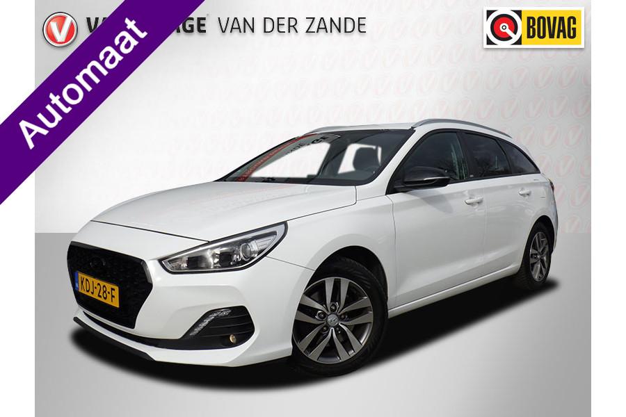 Hyundai i30 Wagon 1.4 T-GDI Automaat, Camera, Cruise, Navi C, Stof, 4 cilinders, Wit, 600 kg