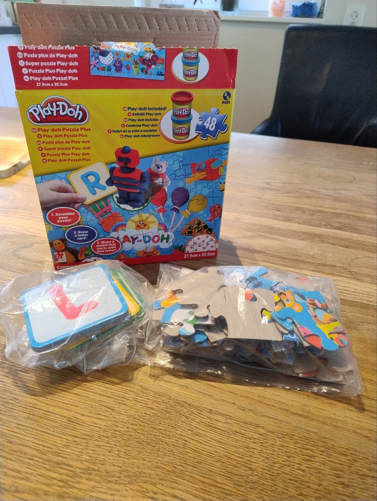 Play-Doh Puzzel Plus 48 stukjes, compleet, Ophalen of Verzenden, 10 tot 50 stukjes, Gebruikt, 4 tot 6 jaar