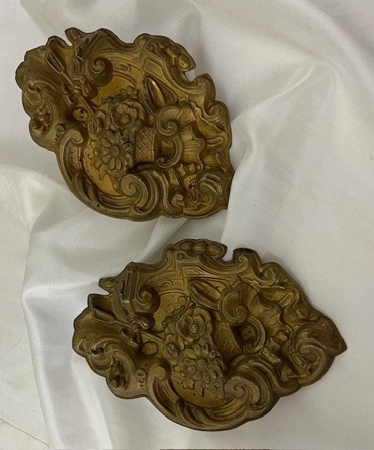 Antiek Frans bloemen Ormolu ornament Bronze Doré, Ophalen of Verzenden