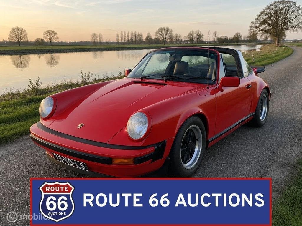 Porsche 911 Targa | 1974 | Route 66 Auctions, Auto's, Overige carrosserieën, Zwart, Bedrijf, Porsche