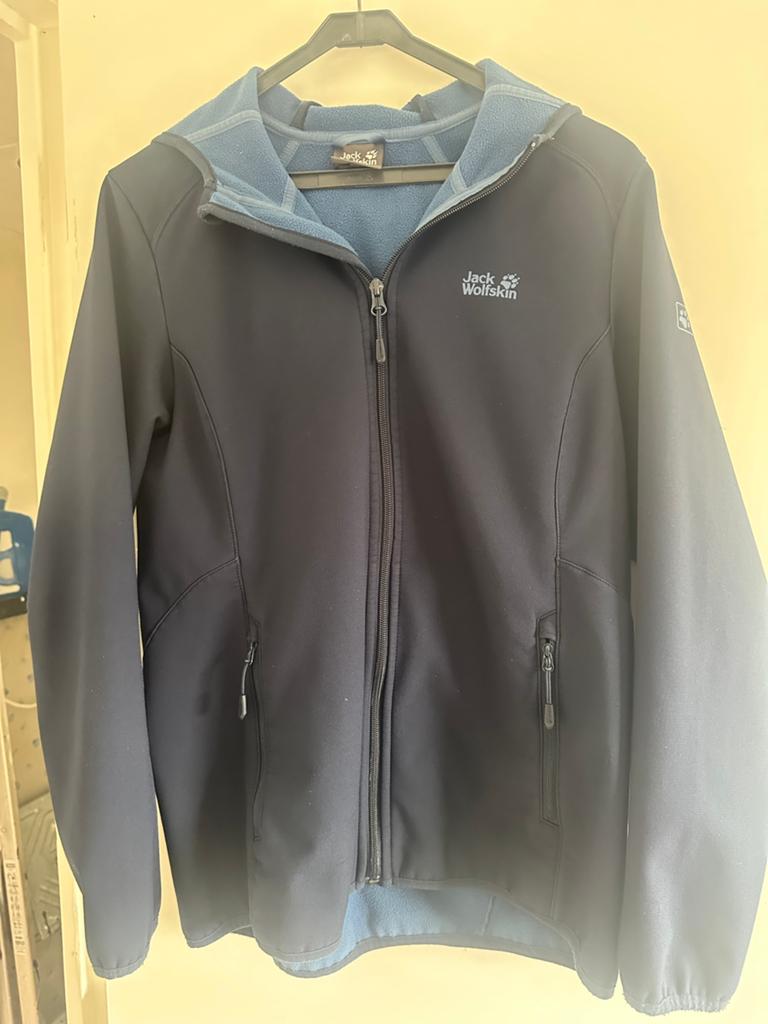 Jack Wolfskin softshell jasje, Maat 38/40 (M), Blauw, Overige typen, Ophalen of Verzenden