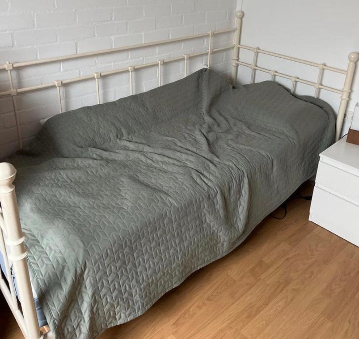 Eenpersoonsbed 210x95 cm met matras, Ophalen, Gebruikt, Eenpersoons, Overige maten