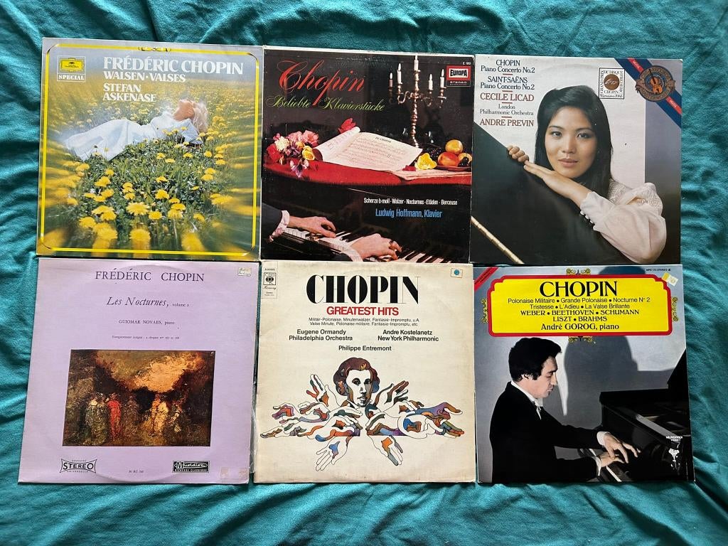 12 LP's Frédéric Chopin Klassiek (ook per stuk te koop), Gebruikt, Overige typen, Ophalen of Verzenden, 12 inch