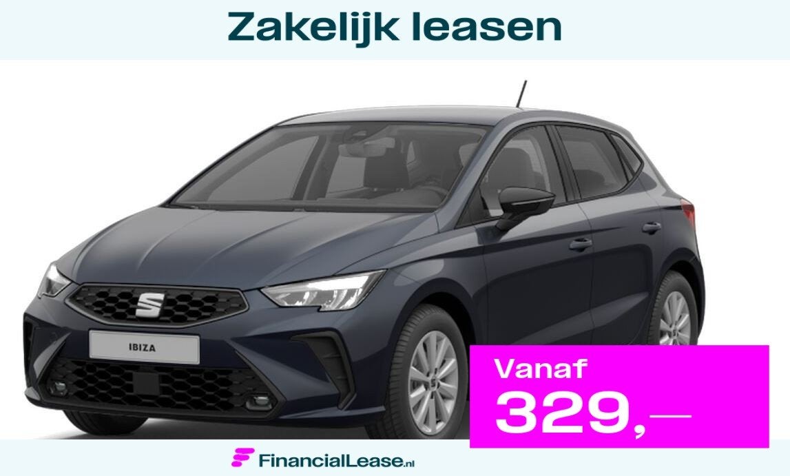 SEAT Ibiza 1.0 EcoTSI Reference, Voorwielaandrijving, 12 maanden, Zwart, Ibiza