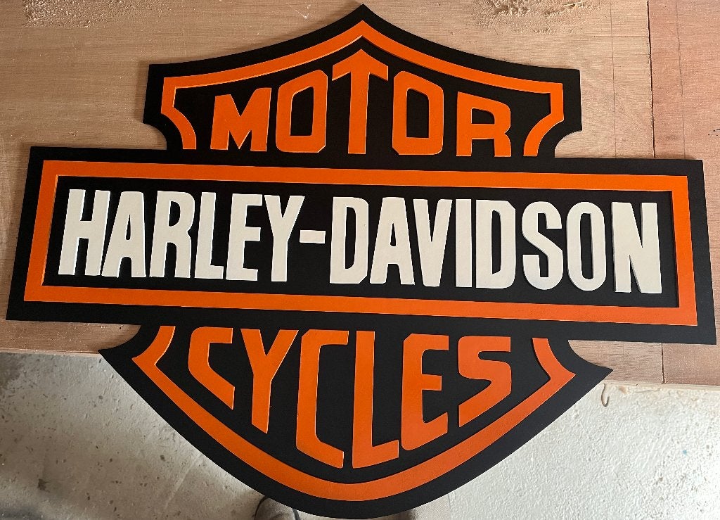 Harley Davidson bord, Verzamelen, Ophalen of Verzenden, Zo goed als nieuw, Motoren