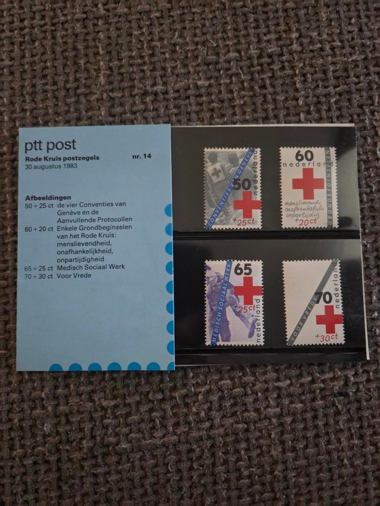 PTT Post Rode Kruis postzegels 1983 - Nr. 14, Ophalen of Verzenden, Na 1940, Postfris