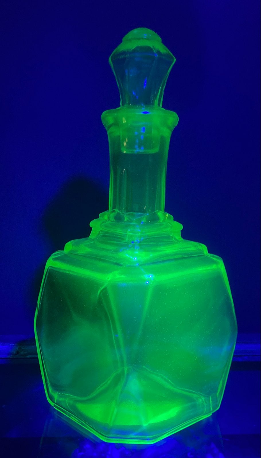 Anchor Hocking uranium glazen karaf, Ophalen of Verzenden