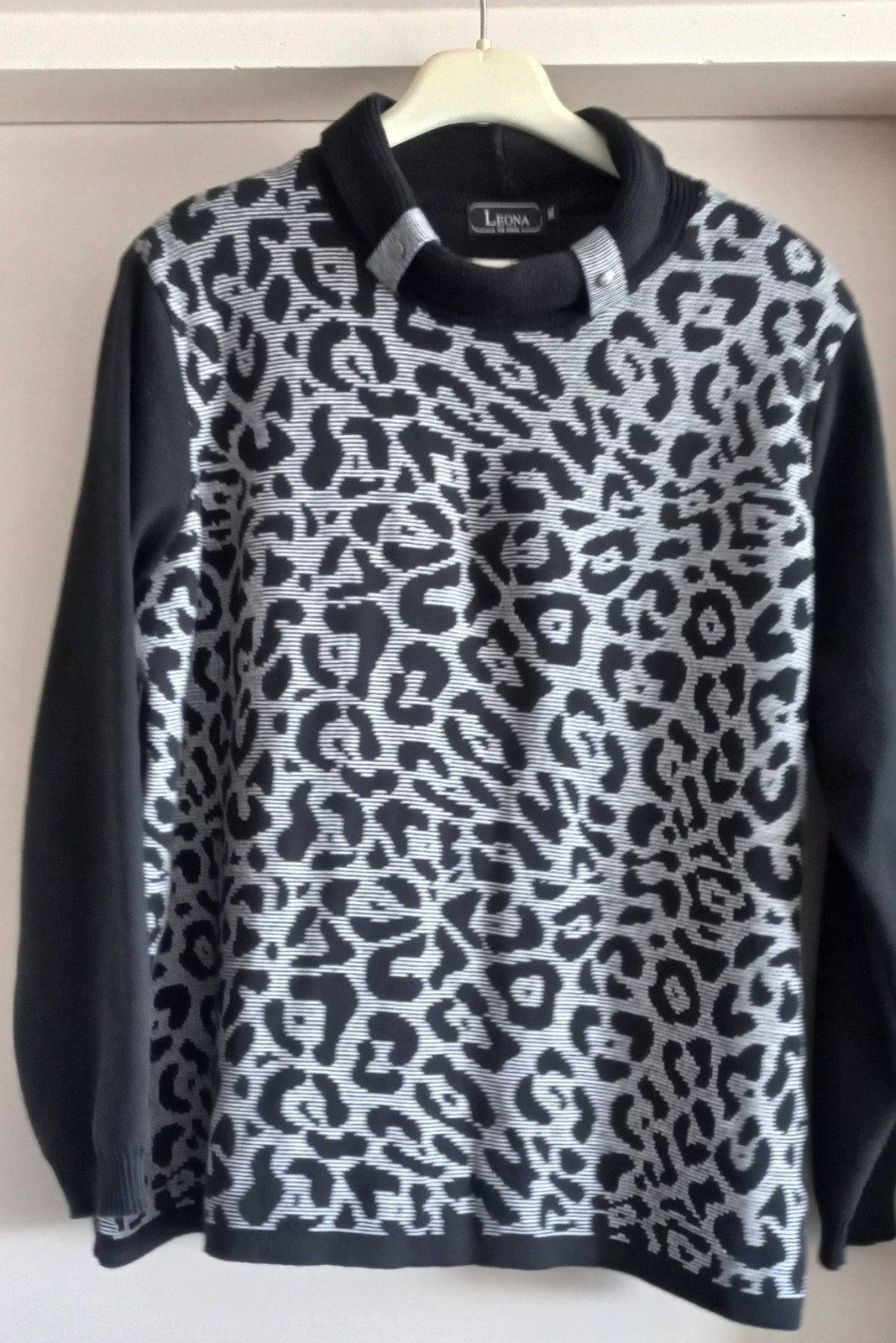 Leona Per Donna Trui met Luipaardprint - Maat XL, Kleding | Dames, Truien en Vesten, Ophalen of Verzenden, Zo goed als nieuw, Maat 46/48 (XL) of groter