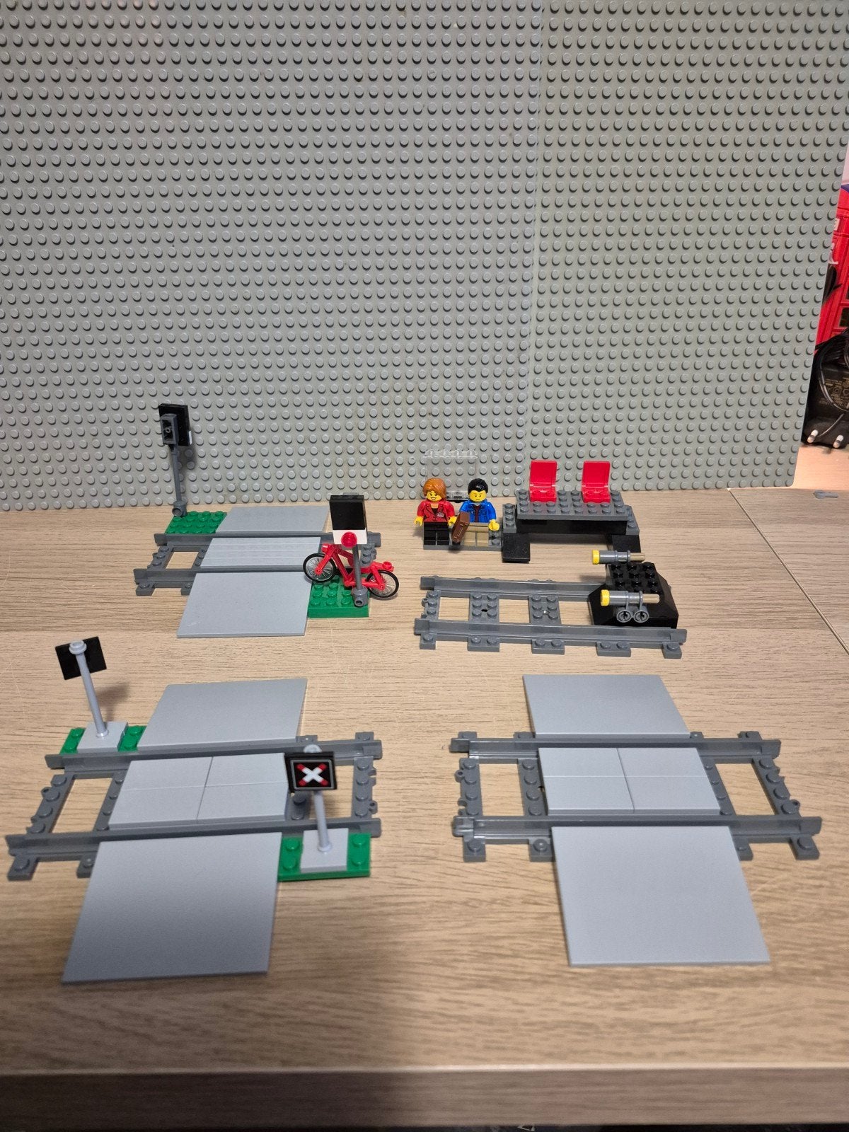 Lego spoorwegovergangen, perron en stootblok, Lego, Accessoire, Ophalen of Verzenden, Inclusief accessoires