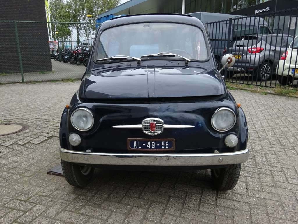 Fiat 500 0.5 Giardiniera 1972 Blauw, Achterwielaandrijving, Beige, Blauw, Handgeschakeld