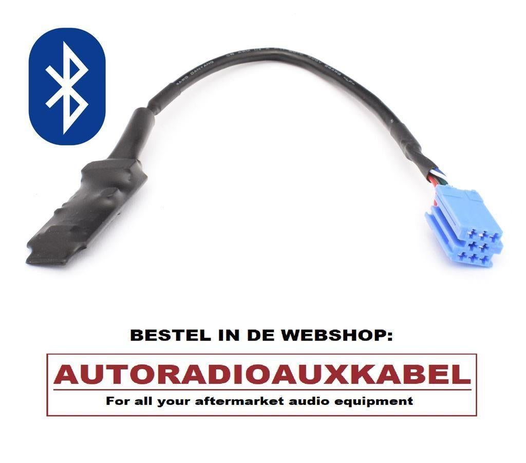 Fiat Panda Bluetooth Audio Muziek streaming AD2P Aux kabel a, Auto diversen, Autoradio's, Ophalen of Verzenden, Nieuw