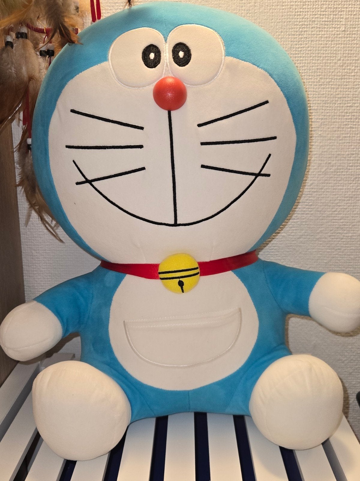 Doraemon knuffel - Grote blauwe robotkat, Ophalen, Zo goed als nieuw