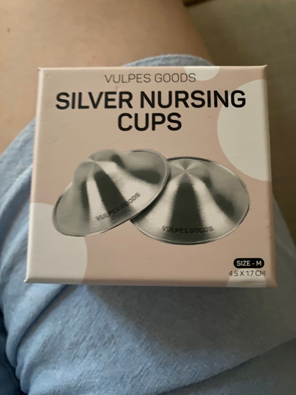 Zilveren nursing cups, Verzenden, Zo goed als nieuw, Overige typen