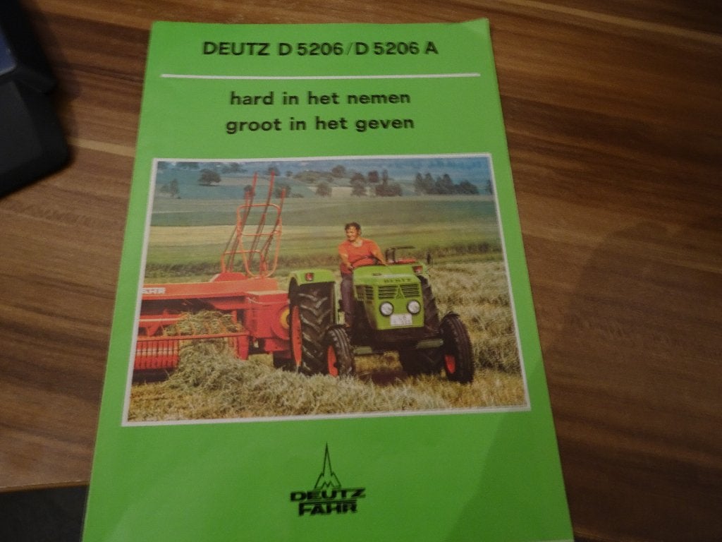 Deutz D5206/D5206A trekker folder, Ophalen of Verzenden, Nieuw, Folder