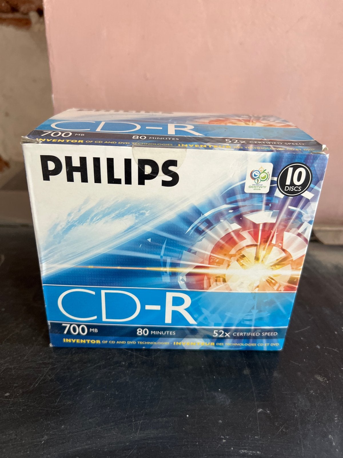 Philips CD-R 700MB 80 minuten 52x (10 schijven), Ophalen of Verzenden, Nieuw, Cd, Op spindel