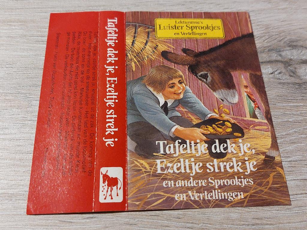 LEKTURAMA LUISTER - TAFELTJE DEK JE, EZELTJE STREK JE (MC), Kinderen en Jeugd, 1 bandje, Ophalen of Verzenden, Zo goed als nieuw