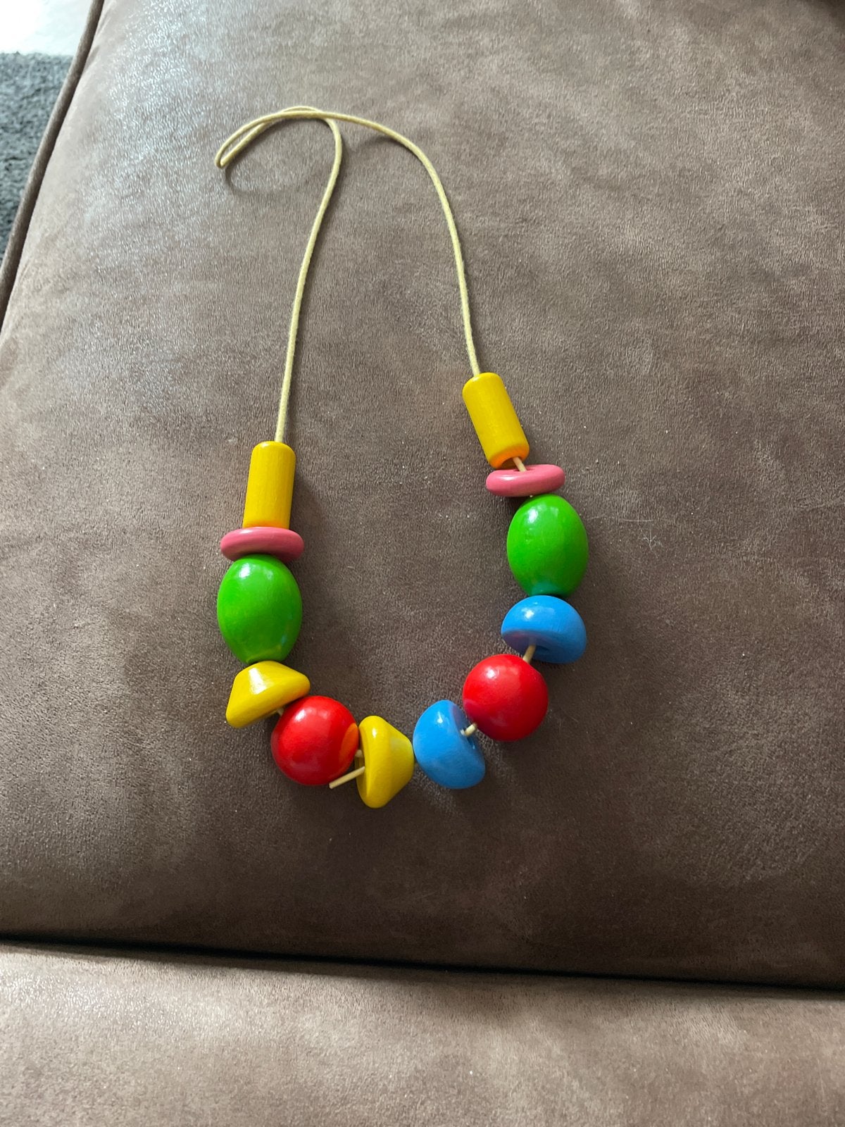 Houten kralenketting voor baby's, Ophalen of Verzenden, Gebruikt, Overige typen