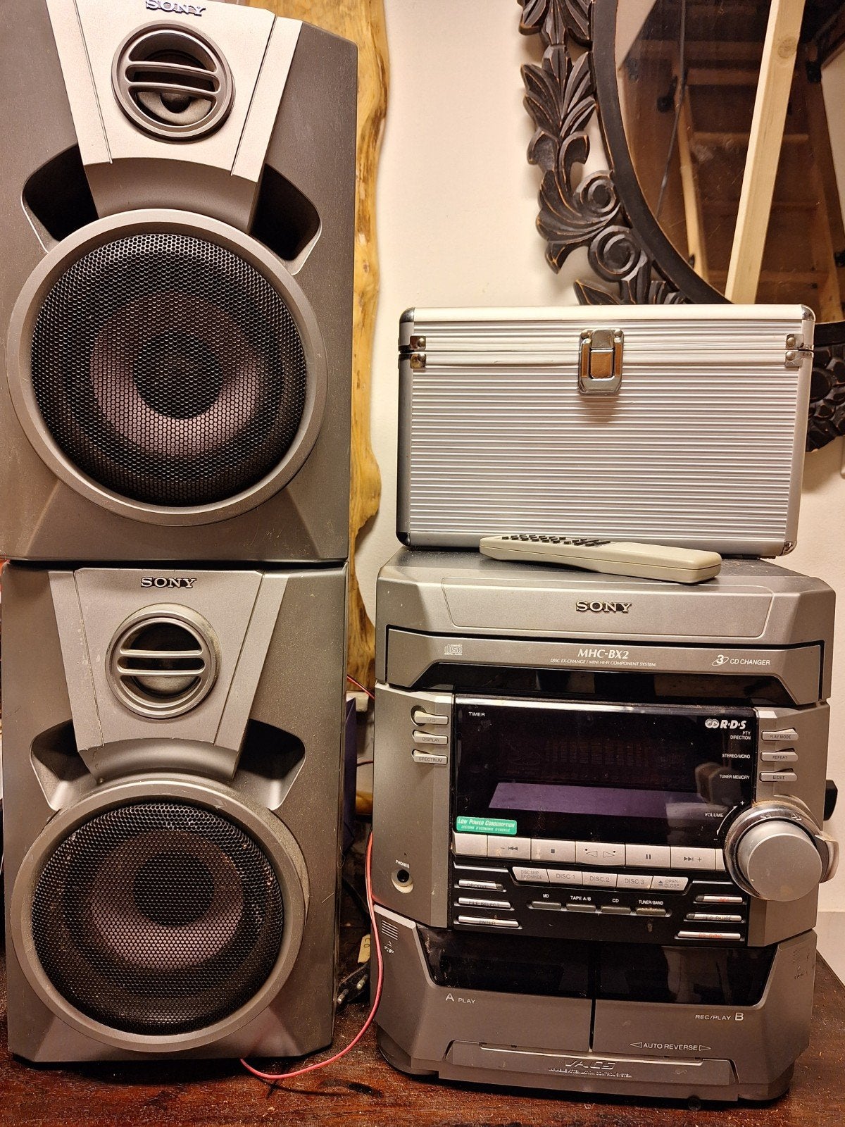 Sony MHC-BX2 Stereo Set met CD-wisselaar en Cassettedeck, Ophalen, Gebruikt, Cassettedeck, Microset