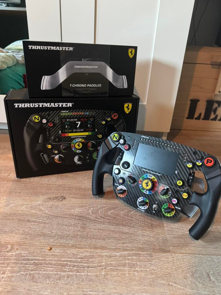 Thrustmaster sf1000 + T-Chrono paddles + quick release, Spelcomputers en Games, Spelcomputers | Sony PlayStation Consoles | Accessoires