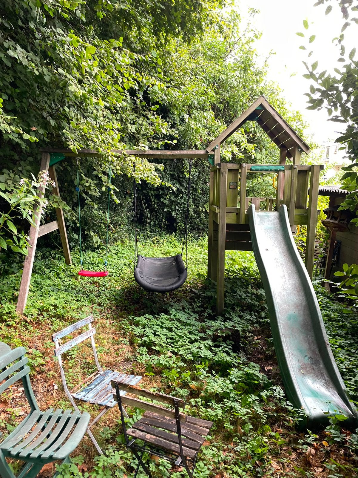 Gratis Jungle Gym speeltoestel, compleet, Ophalen, Gebruikt, Hout