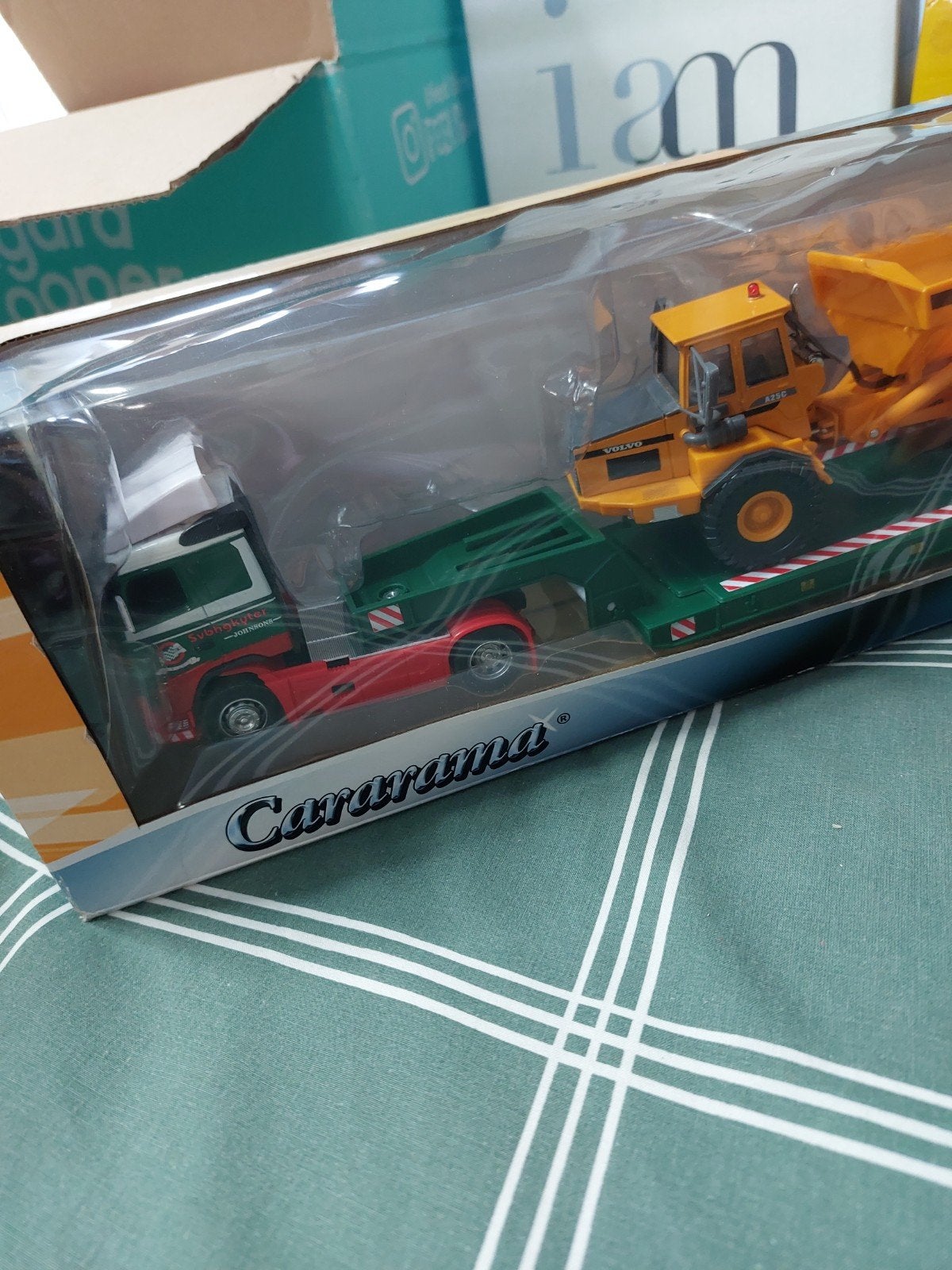Cararama Volvo A19C Dumper met Oplegger 1:50, Ophalen of Verzenden