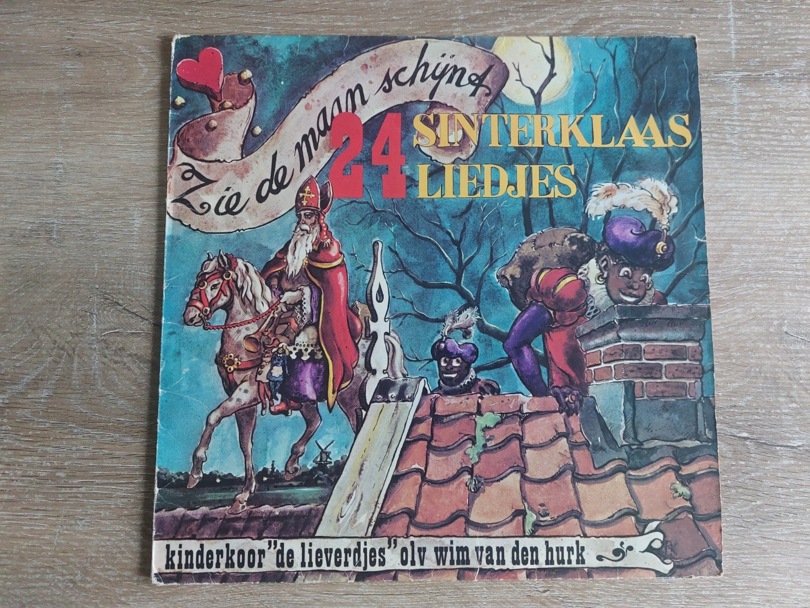 LP zie de maan schijnt door de bomen 24 sinterklaas liedjes, Ophalen of Verzenden, Gebruikt