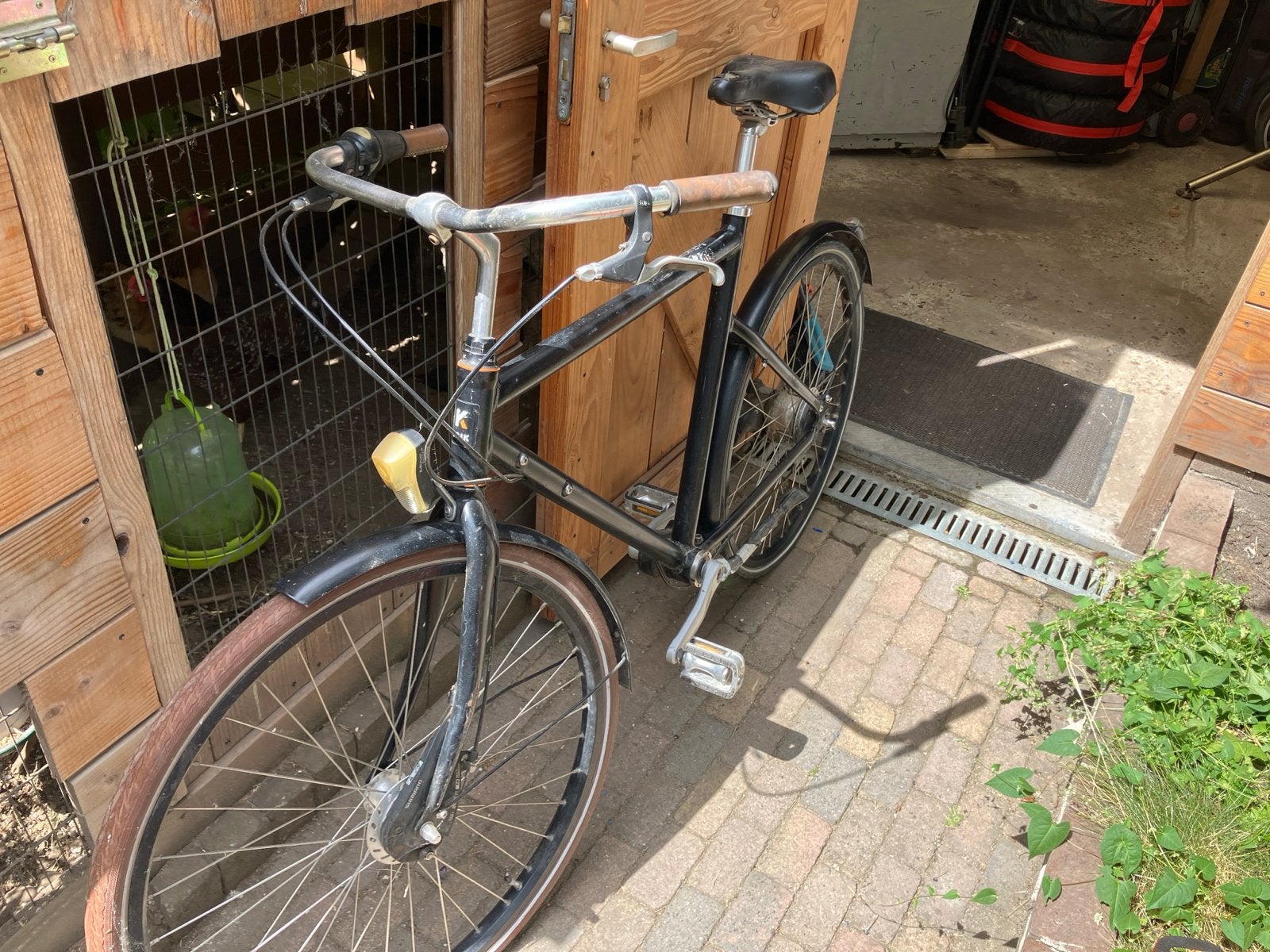 Brik Brut Black, frame 61cm - onderhoud nodig, Gebruikt, Versnellingen, 61 tot 65 cm, Trommelrem