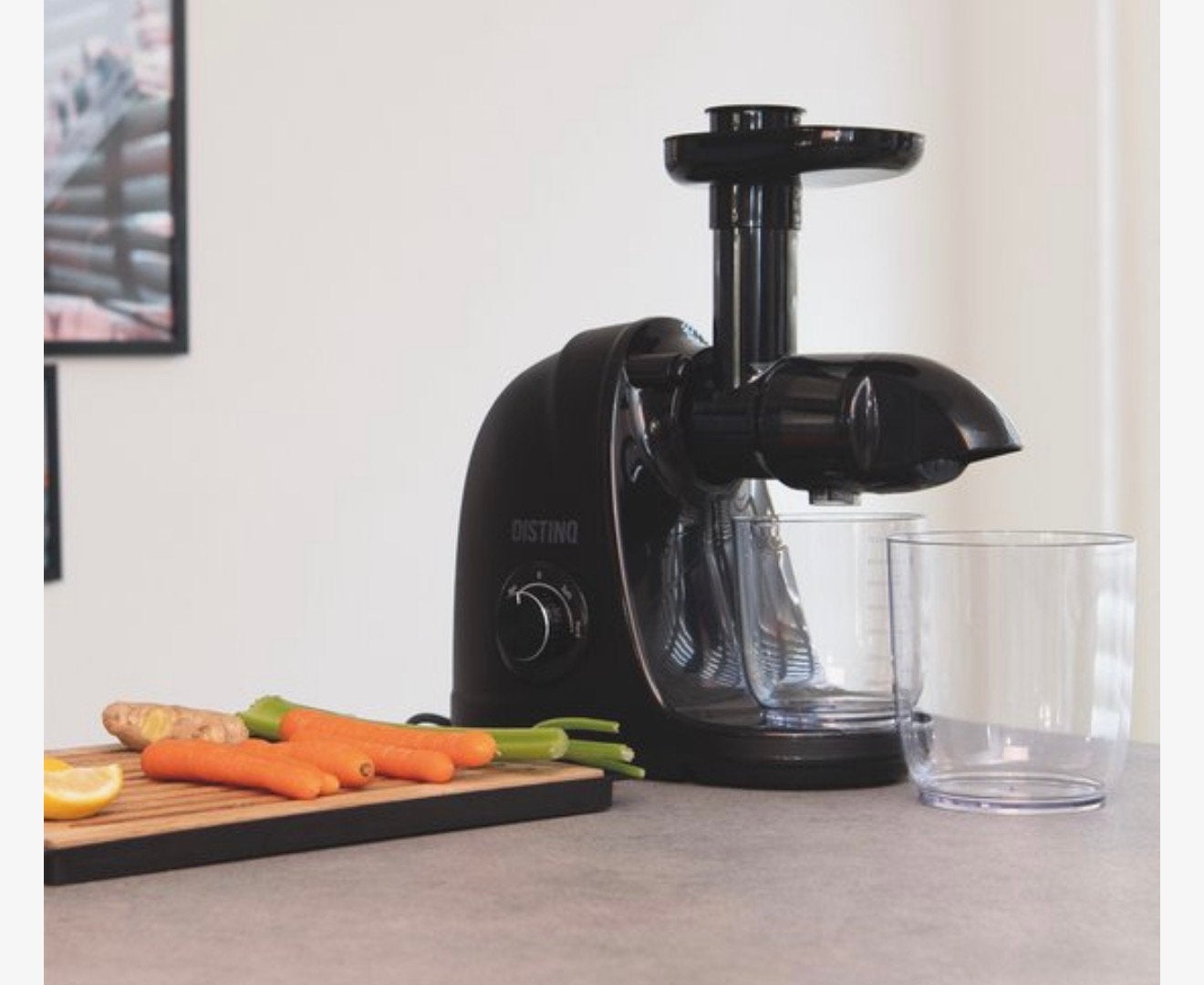 Slowjuicer Distinq 1 x gebruikt., Ophalen, Nieuw, Slowjuicer