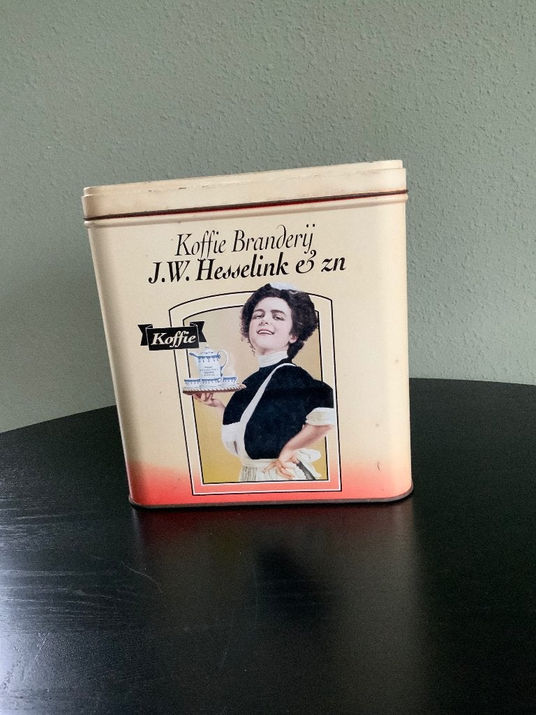 Vintage Winkelblik Koffiebranderij J.W. Hesselink & Zn, Verzamelen, Ophalen of Verzenden, Gebruikt, Overige