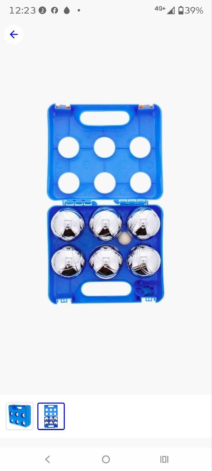 Petanque set met 6 ballen in blauwe koffer, Sport en Fitness, Ophalen of Verzenden, Nieuw