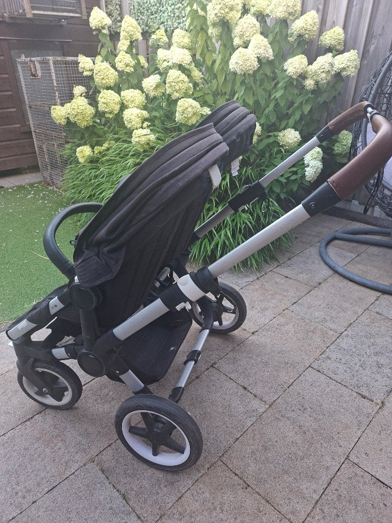 Bugaboo donkey tweeling kinderwagen, Ophalen, Gebruikt, Combiwagen, Duowagen