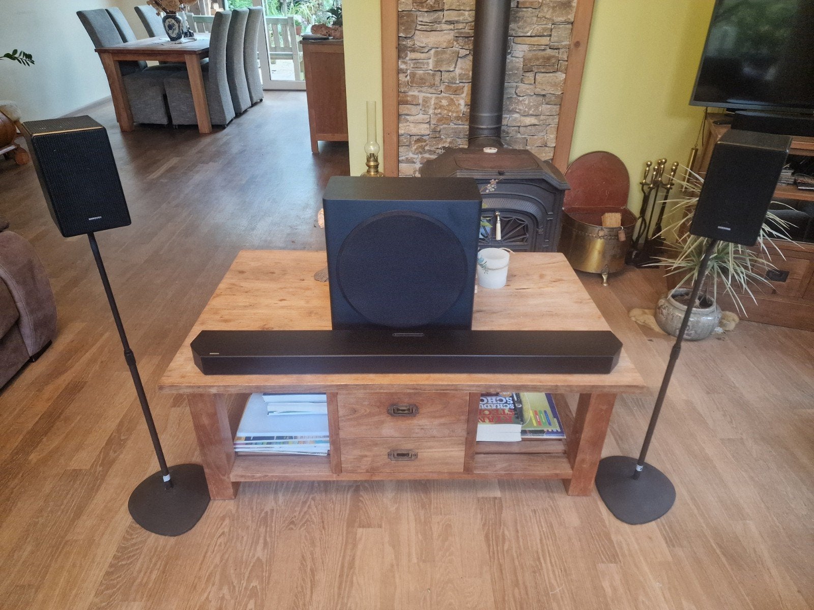 Samsung HW-Q800C + SWA-9500S 7.1.4 Soundbar Systeem, Ophalen, Bluetooth, Zo goed als nieuw