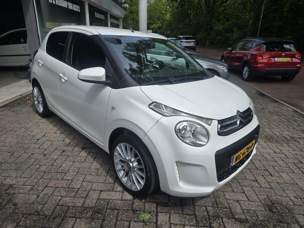 Citroen C1 1.0 VTi Feel | AUTOMAAT | 12MND GARANTIE | CAMERA, Euro 5, Stof, Gebruikt, 4 stoelen
