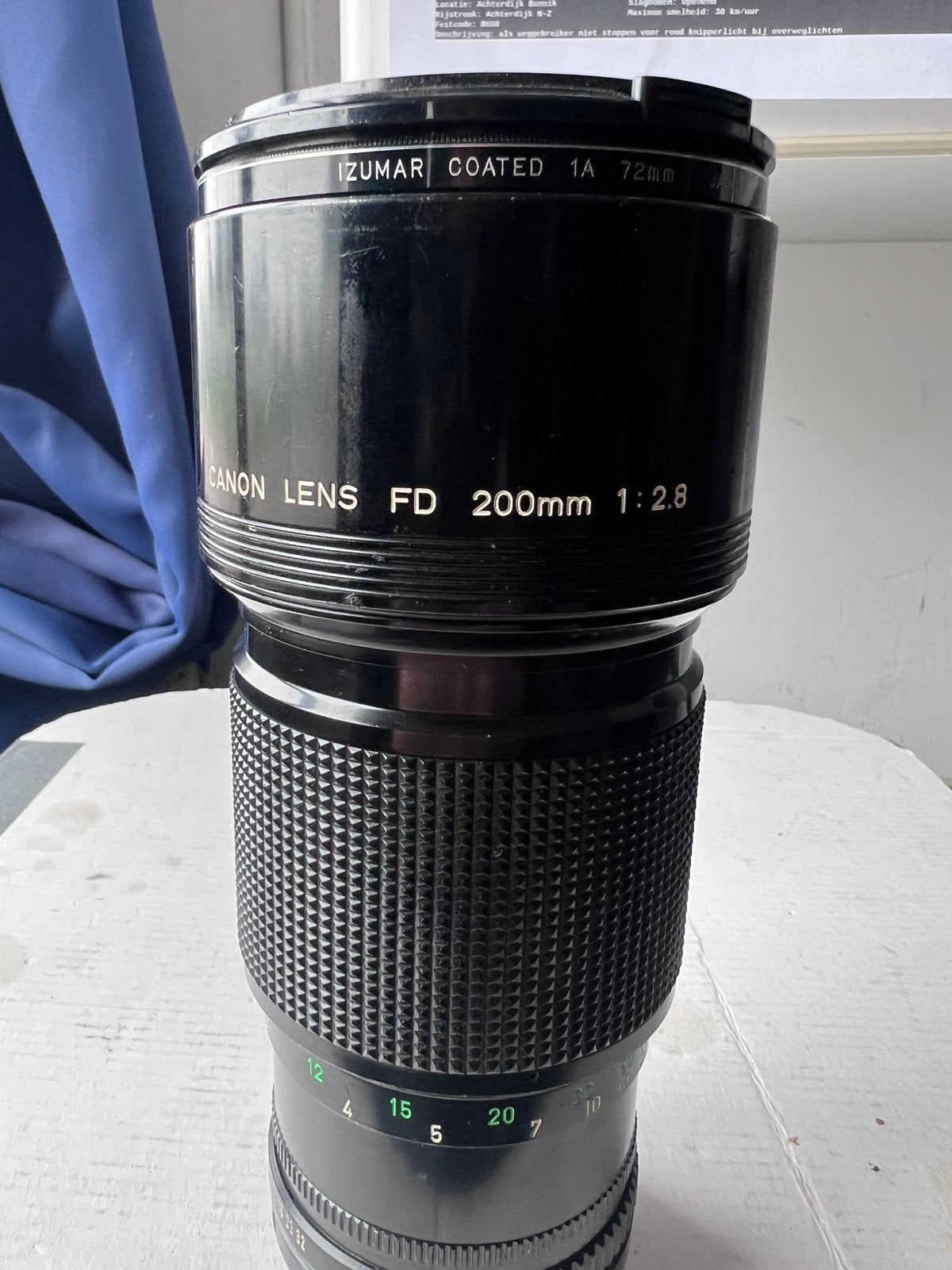 Canon FD lens 200mm f2.8, Ophalen, Zo goed als nieuw, Telelens