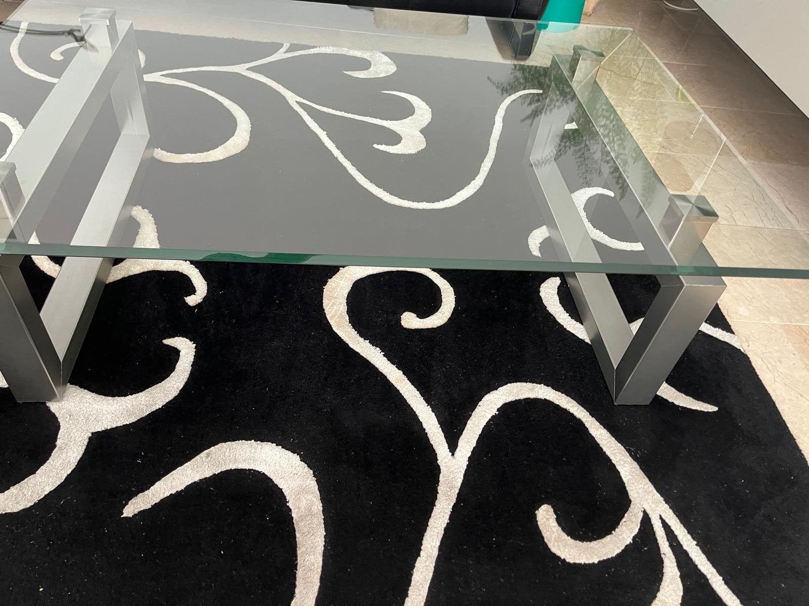 Moderne glazen salontafel - ophalen in Hoogvliet, Huis en Inrichting, Tafels | Salontafels, Ophalen, 100 tot 150 cm, 50 tot 100 cm