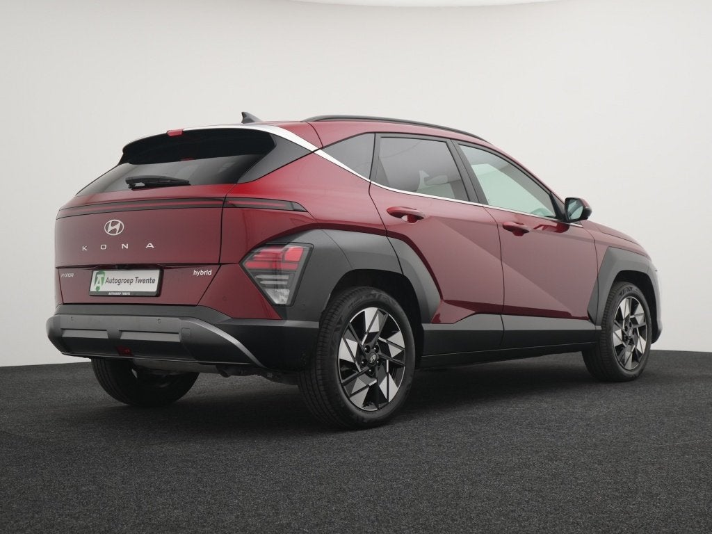 Hyundai KONA 1.6 GDI HEV Premium | Private Lease 579,- p.m., Auto's, 12 maanden, Gebruikt, Adaptive Cruise Control, Leder en Stof