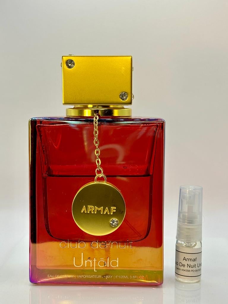 Armaf - Club De Nuit Untold decant 2ml-5ml-10ml, Sieraden, Tassen en Uiterlijk, Uiterlijk | Parfum, Verzenden, Nieuw