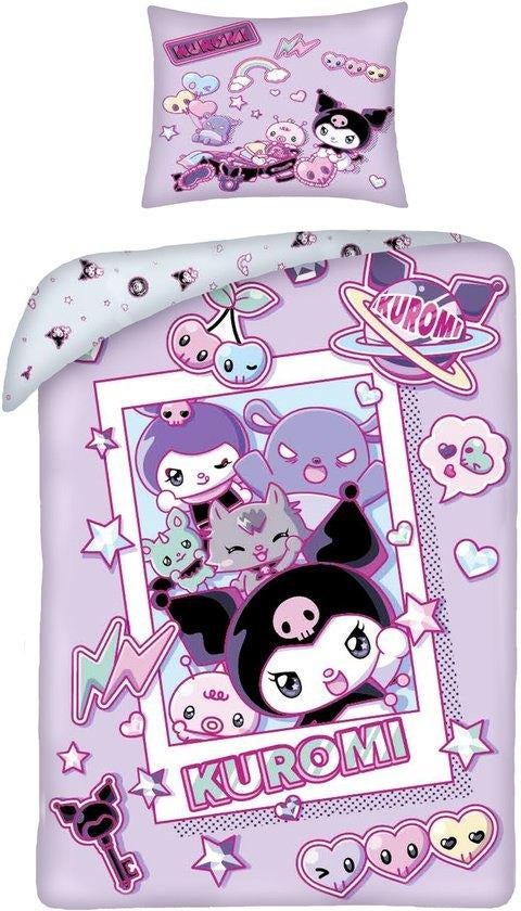 Hello Kitty Dekbedovertrek Kuromi - 140 x 200 - Polyester, Xx, Javoli, Meisje, Nieuw