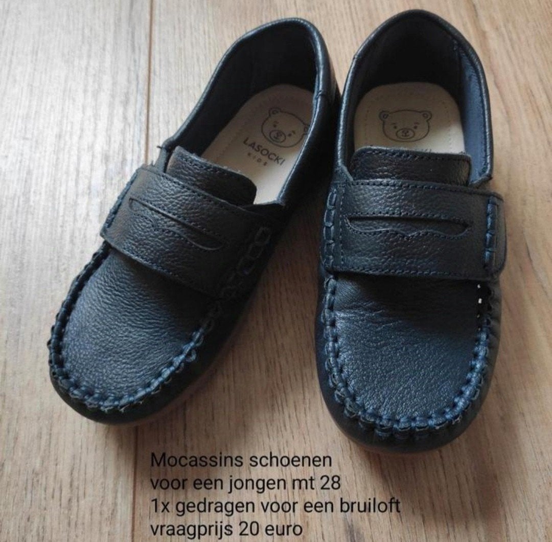 Mocassin schoenen voor een jongen maat 28, Schoenen, Ophalen of Verzenden, Zo goed als nieuw, Jongen