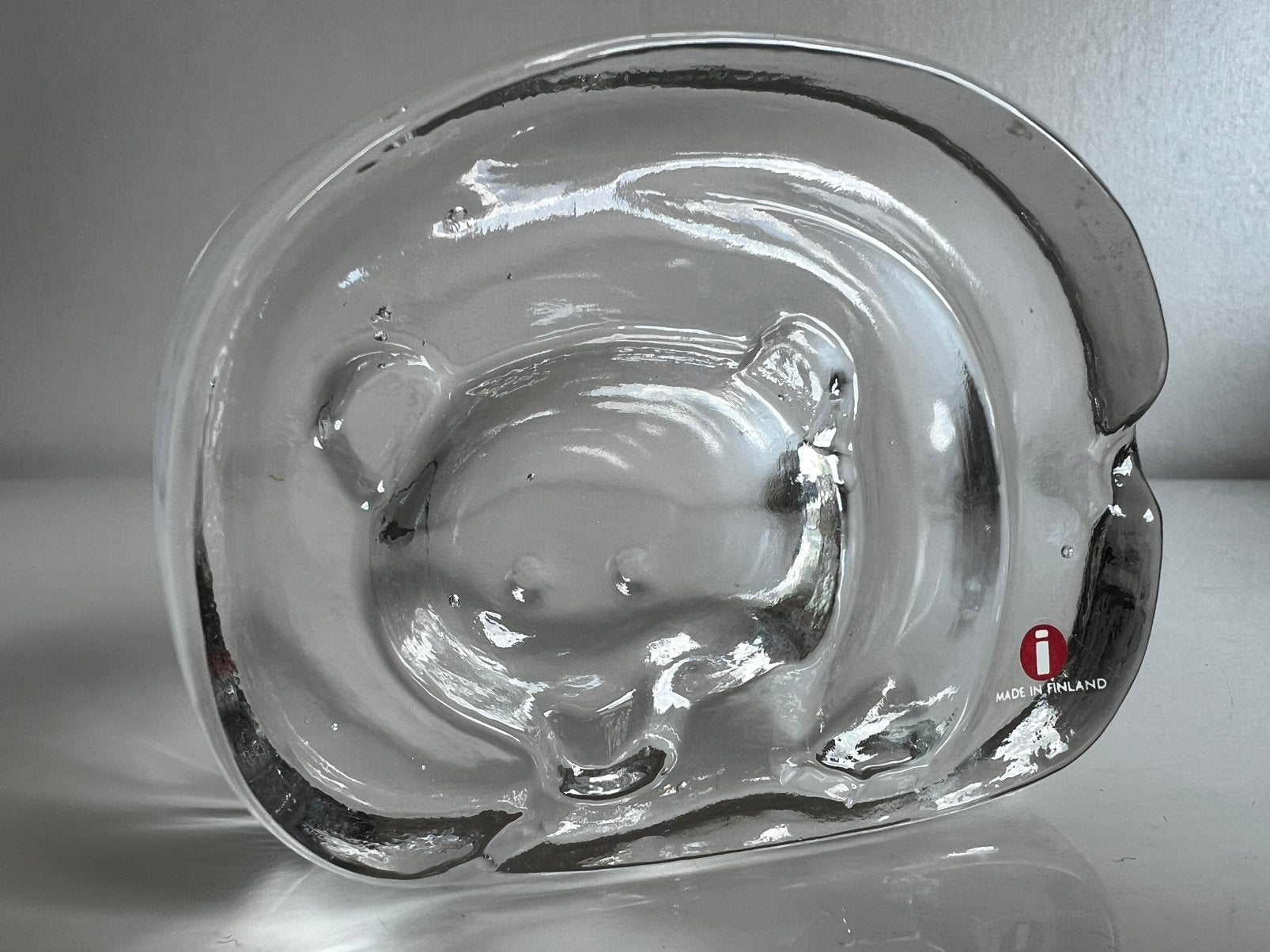 Fins Design Iittala Paperweight Glas  Beer Jorma Venola, Ophalen of Verzenden, Object, Glas