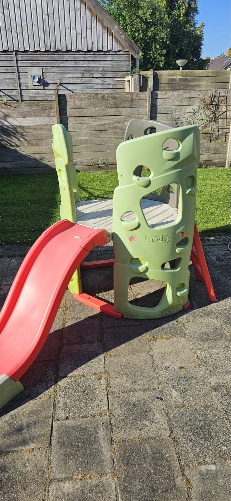 Smoby Klimtoestel met Glijbaan - Gebruikt, Ophalen, Gebruikt, Glijbaan