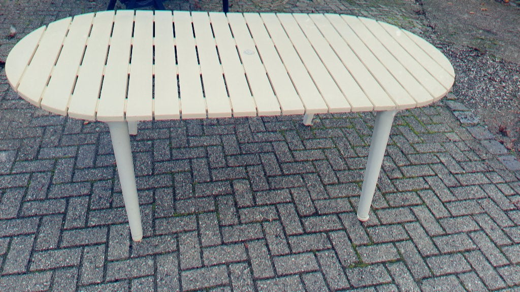Ovale tuintafel - Gebruikt, Ophalen, Gebruikt, Ovaal, Kunststof