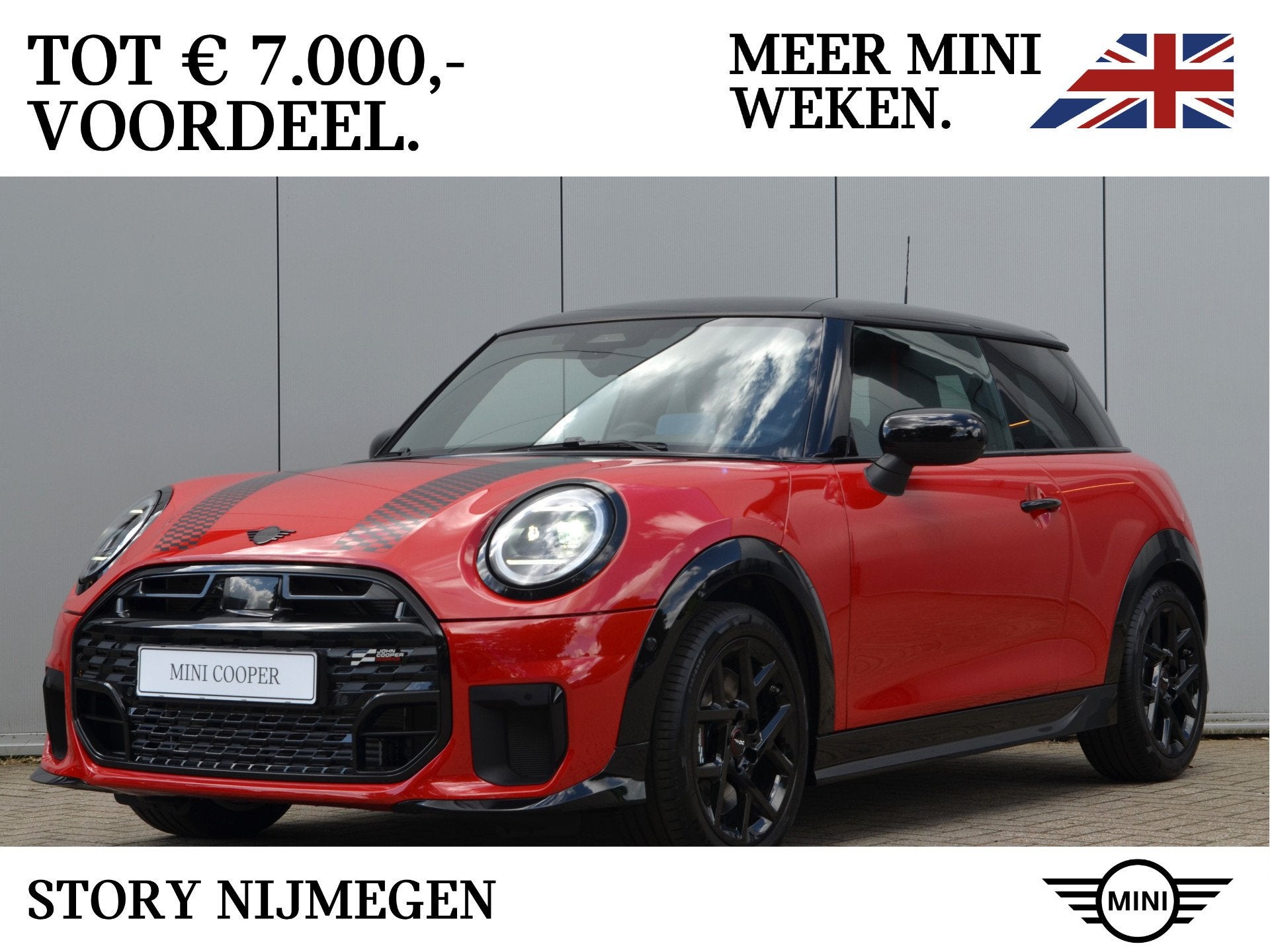 MINI Hatchback Cooper C Automaat / JCW / Pakket M / JCW / Pa, Dealer onderhouden, Stof, Huisgarantie, 156 pk
