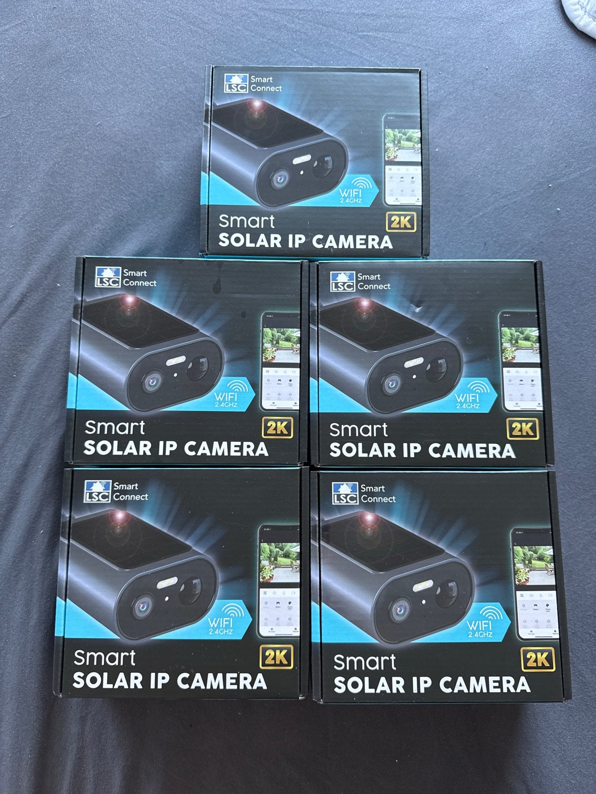 5x Smart LSC Connect Solar IP Camera 2K WiFi, Ophalen of Verzenden, Nieuw, Buitencamera