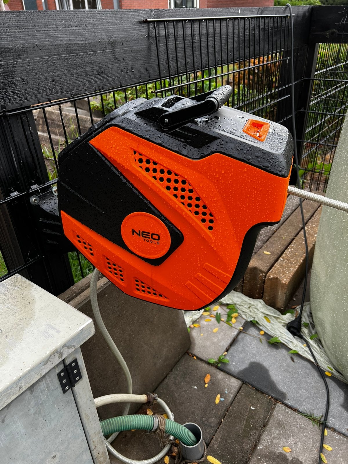 Te koop neo waterlang haspel als nieuw, Kooimesmaaier, Ophalen of Verzenden, Zo goed als nieuw